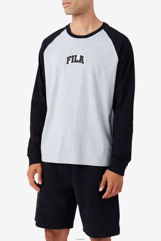 شيت راجلان تي فيلا رمادي فاتح مارل / أسود BX00H4308 رمادي فاتح مارل / أسود FILA