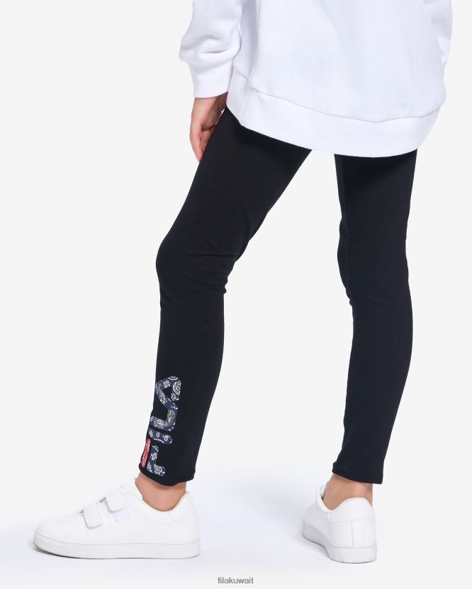 فيلا ناتاشا الفتيات ضيق أسود BX00H43097 أسود FILA