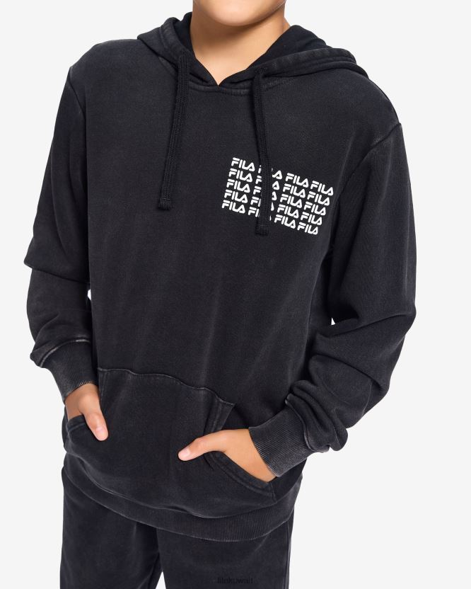 فيلا مكسيم هود الصبي الأسود BX00H43108 أسود FILA
