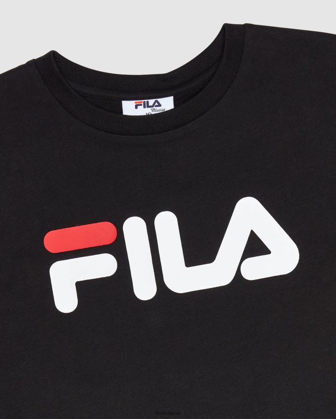 تي شيرت كلاسيكي أسود للأطفال BX00H43114 أسود FILA