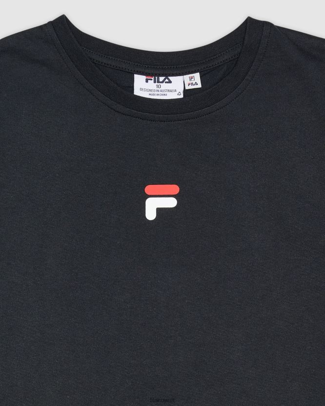 تي شيرت كارسون للأولاد باللون الأسود من فيلا BX00H43160 أسود FILA