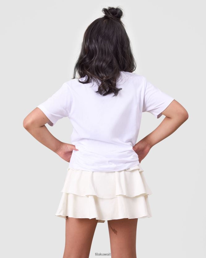 الأبيض ديا تي فيلا BX00H43162 أبيض FILA