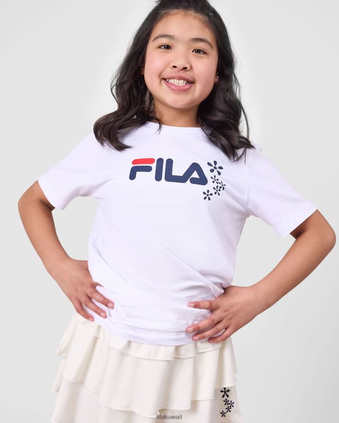 الأبيض ديا تي فيلا BX00H43162 أبيض FILA