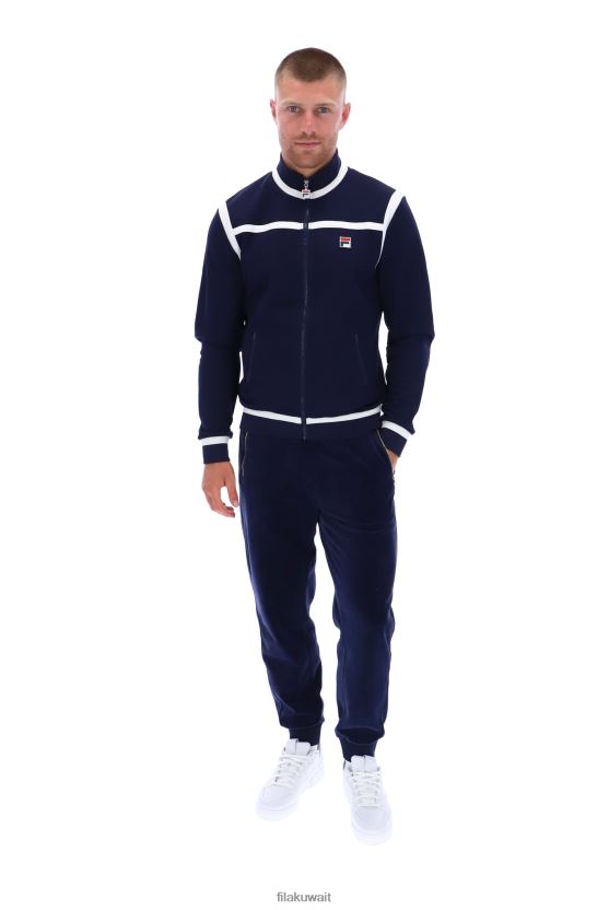 تم وضع فيلا نيت على سترة رياضية مخططة BX00H43297FILA