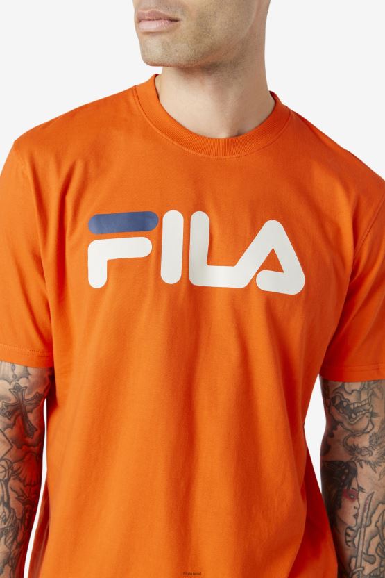 تيشيرت إيجل للرجال طماطم كرزية/حجر/كحلي فيلا BX00H4329 طماطم كرزية / حجر / كحلي FILA