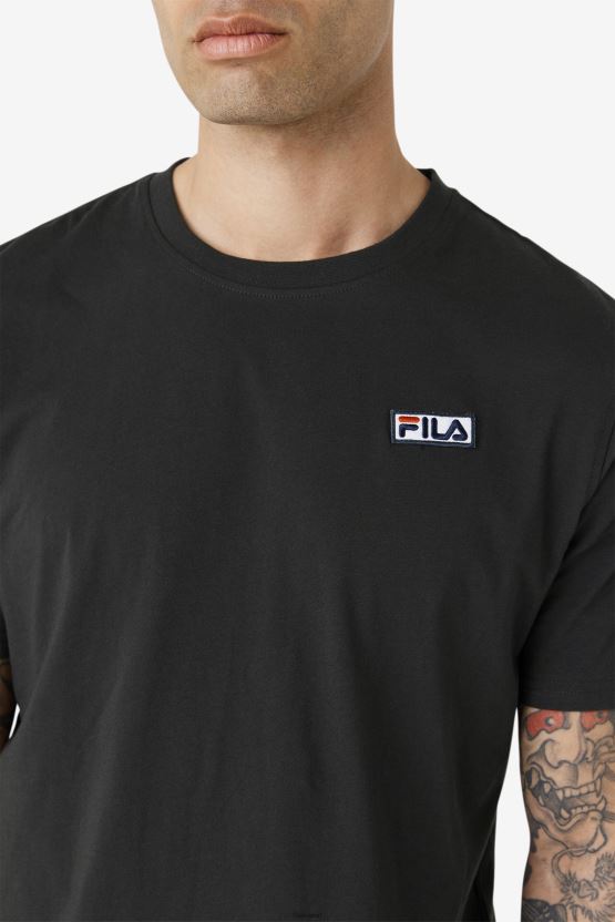 تي شيرت فيلا سكايلر الأسود BX00H4334 أسود FILA
