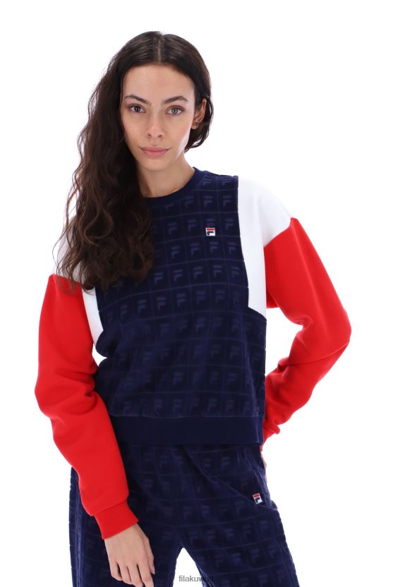 لوسي القطيفة طاقم البلوز فيلا BX00H43428FILA
