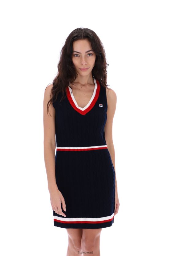 داريان أزياء سترة متماسكة اللباس فيلا BX00H43443FILA