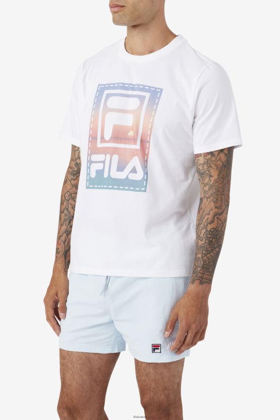 تي شيرت أبيض فيلا سبيتن BX00H4357 أبيض FILA
