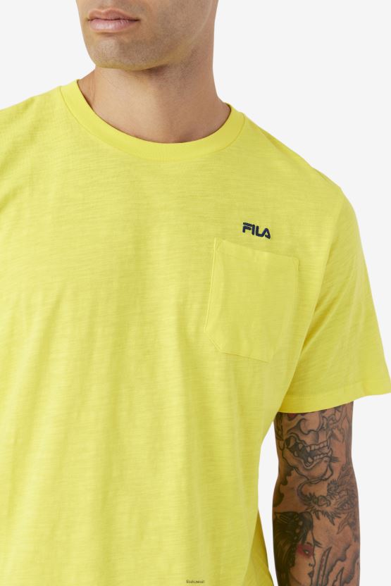 طاقم فيلا أصفر/بحري ديلكي BX00H4388 أصفر/كحلي FILA