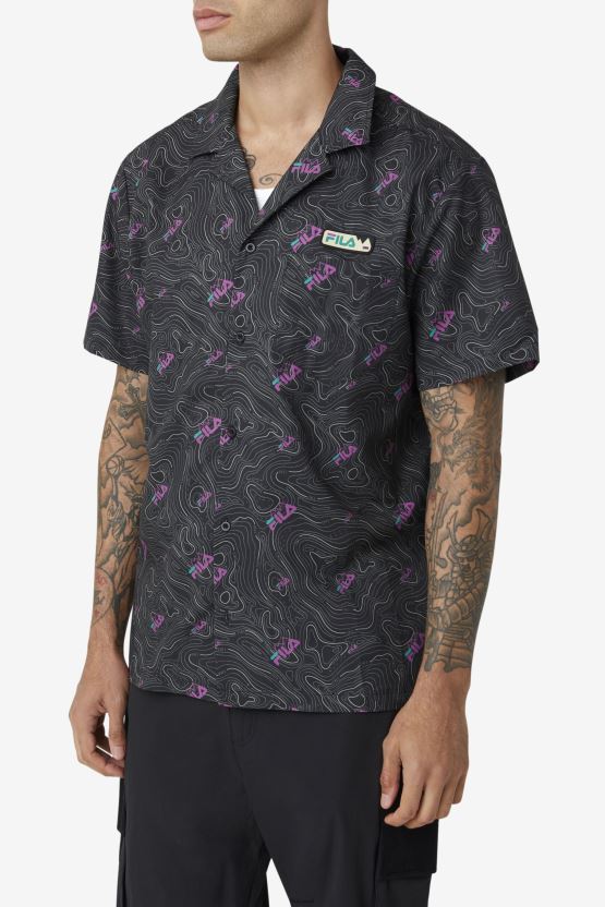 قميص توبو كابان فيلا أسود BX00H4392 أسود FILA