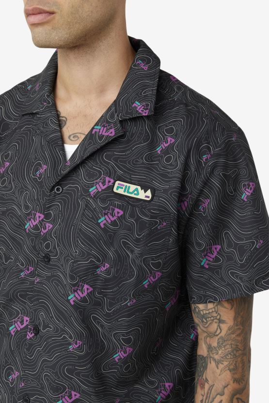 قميص توبو كابان فيلا أسود BX00H4392 أسود FILA