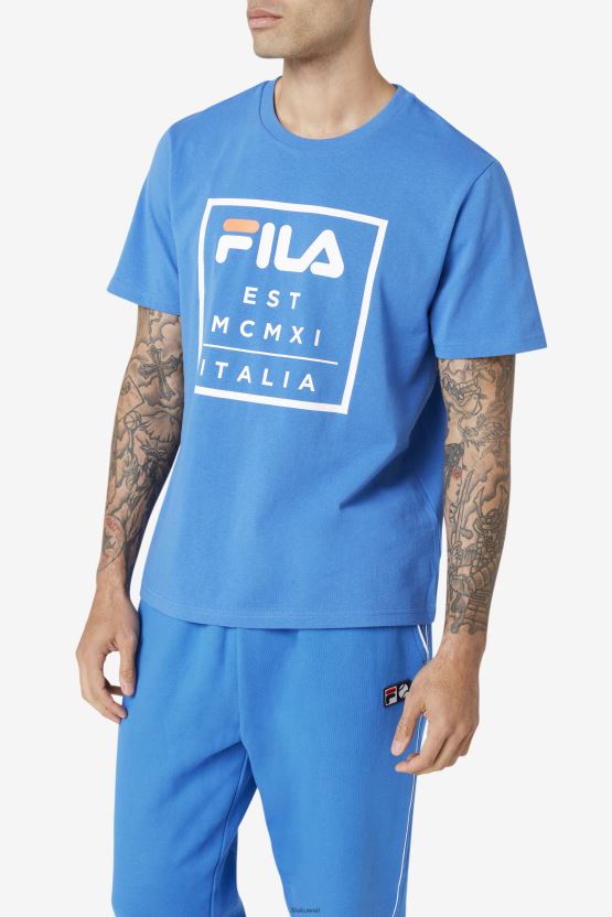 تي شيرت أزرق قوي من فيلا تينيز BX00H4393 أزرق قوي FILA
