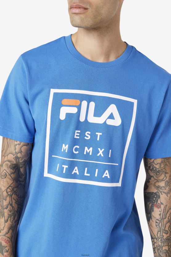 تي شيرت أزرق قوي من فيلا تينيز BX00H4393 أزرق قوي FILA