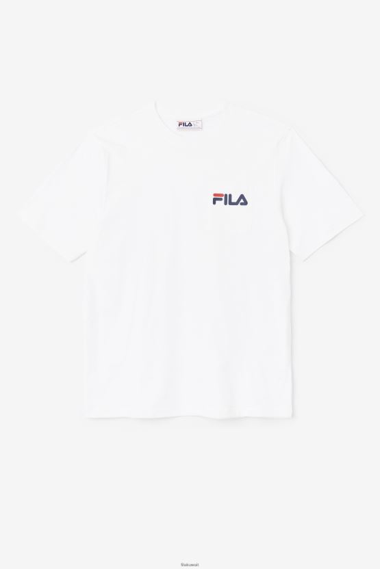 تيشيرت جيب كورتيس باللون الأبيض BX00H4396 أبيض FILA