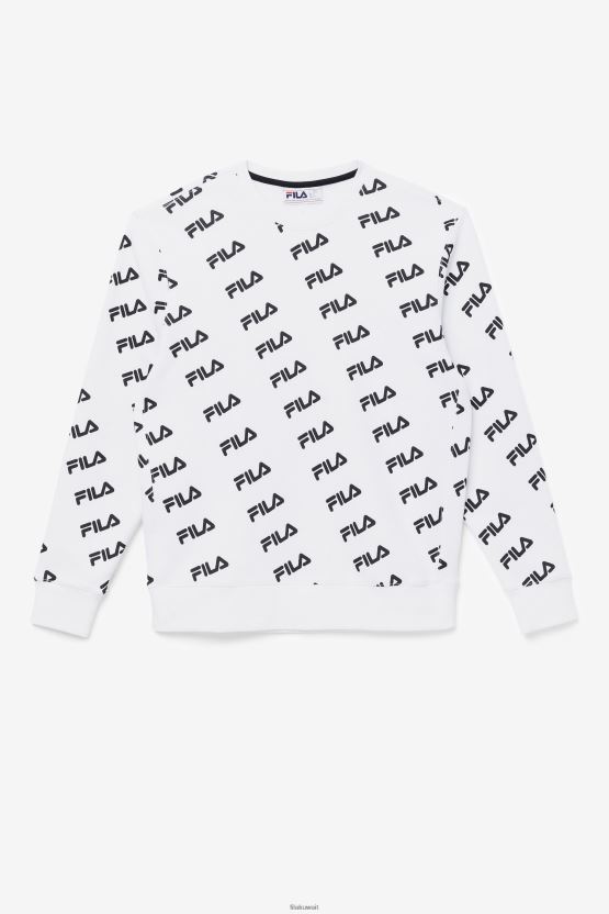 أبيض/أسود شعار قطري طاقم فيلا BX00H4468 أبيض أسود FILA