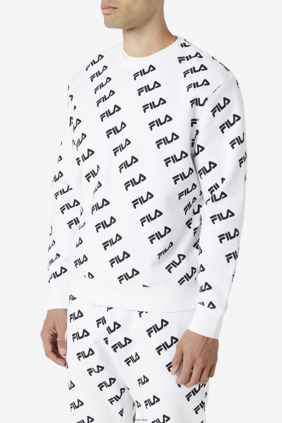 أبيض/أسود شعار قطري طاقم فيلا BX00H4468 أبيض أسود FILA