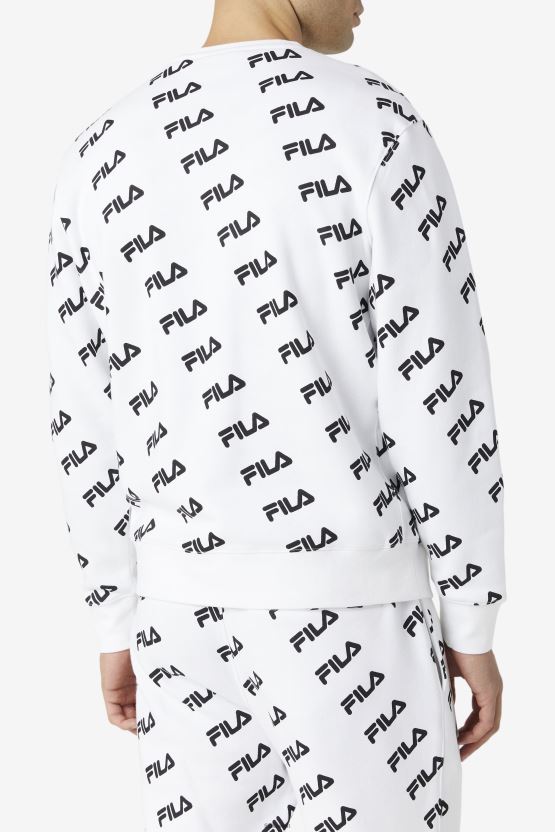 أبيض/أسود شعار قطري طاقم فيلا BX00H4468 أبيض أسود FILA