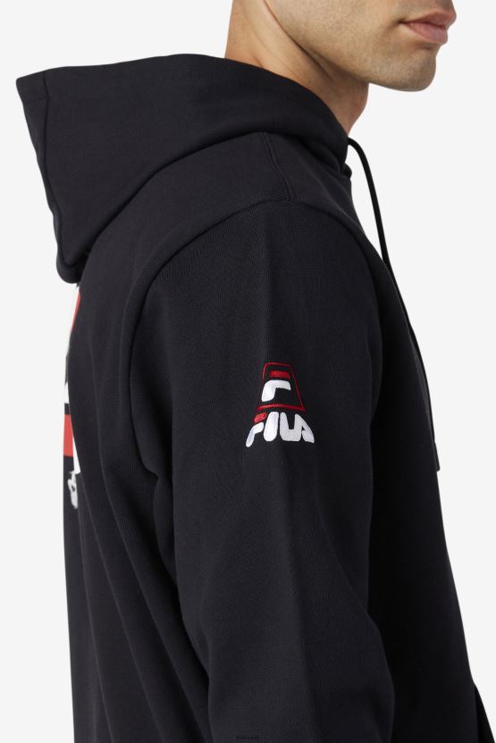 غرانت هيل لازاروس هوديي فيلا سوداء BX00H4473 أسود FILA