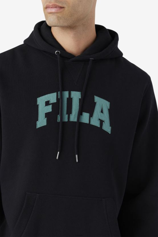 هوديي بروك فيلا أسود/أزرق BX00H4494 شجرة التنوب الأسود/الأزرق FILA