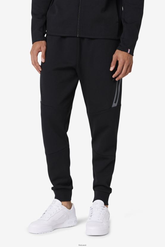 بنطال مسار الركاب باللون الأسود BX00H4605 أسود FILA