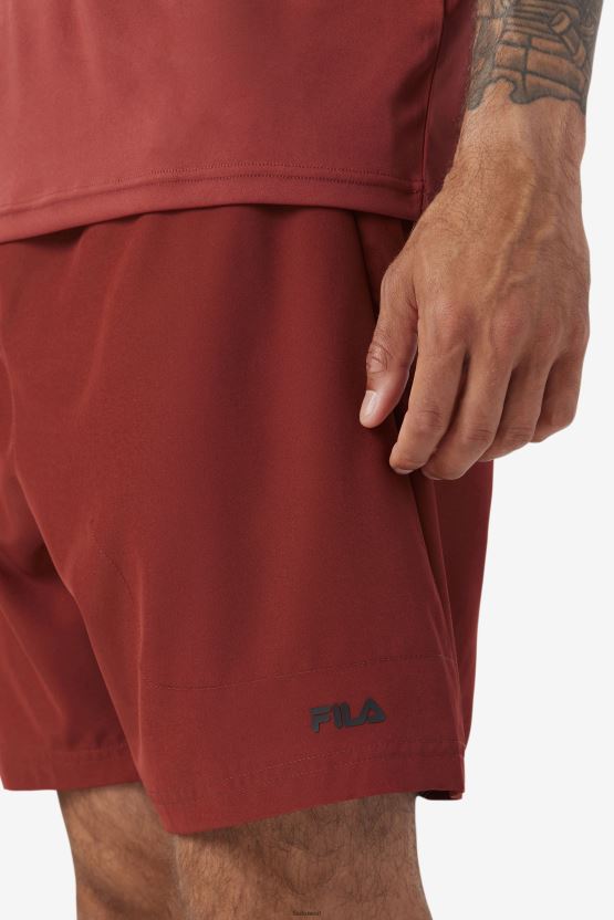 فيلا قصيرة بني/أسود BX00H4622 خمري بني/أسود FILA
