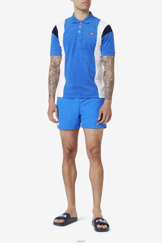 فيلا فانتاج شورت سباحة أزرق قوي/أبيض BX00H4673 أزرق / أبيض قوي FILA