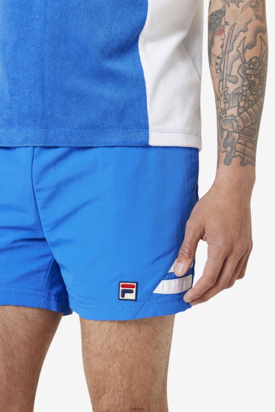 فيلا فانتاج شورت سباحة أزرق قوي/أبيض BX00H4673 أزرق / أبيض قوي FILA