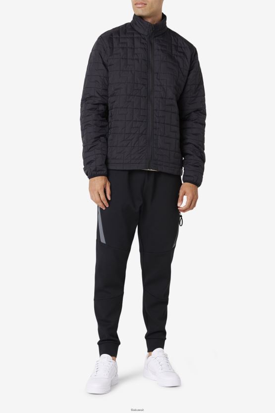 فيلا سترة ركاب سوداء BX00H4810 أسود FILA