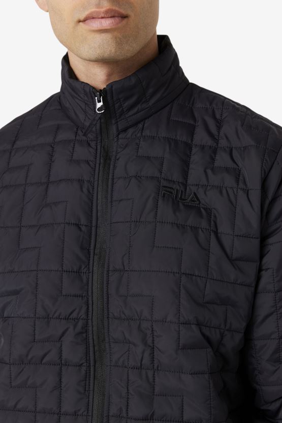 فيلا سترة ركاب سوداء BX00H4810 أسود FILA