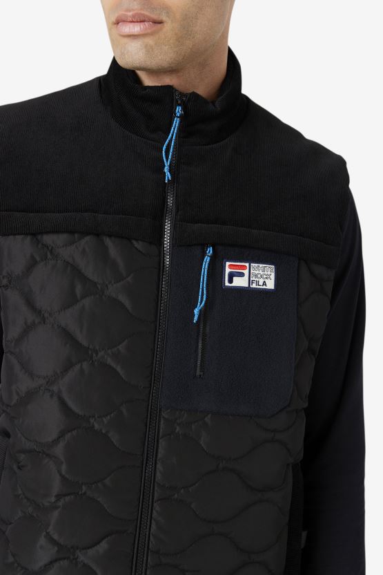 فيلا سترة الصخرة السوداء BX00H4862 أسود FILA