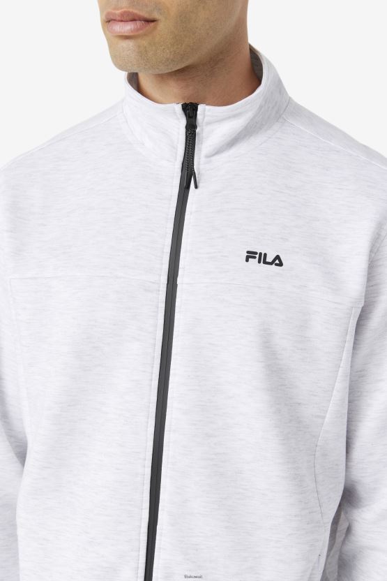 سترة بسحاب من فيلا مارل/أسود بسحاب BX00H4868 مارل مبيض/أسود FILA