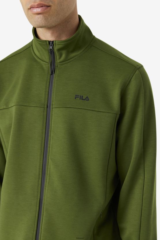 سترة شيف/أسود بسحاب جونال فيلا BX00H4870 الثوم المعمر / أسود FILA