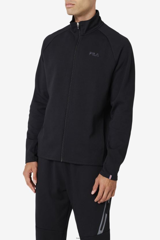 سترة رياضية للركاب من فيلا باللون الأسود BX00H4873 أسود FILA