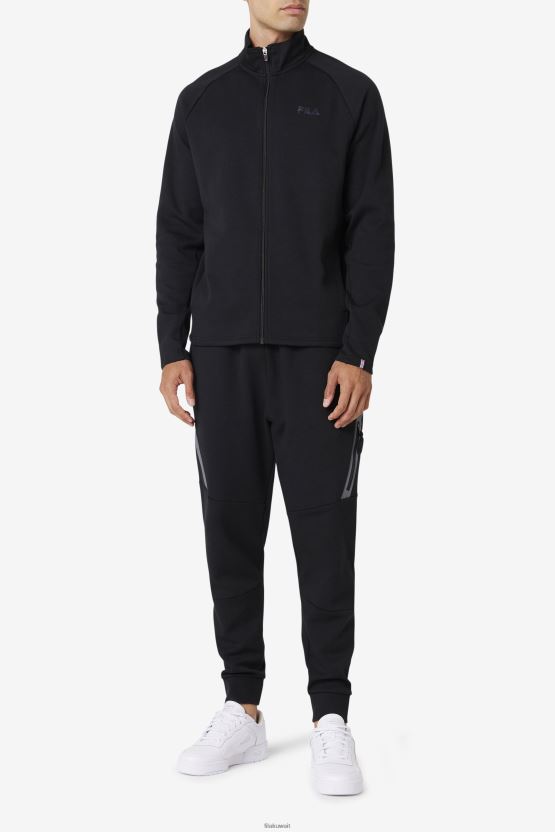 سترة رياضية للركاب من فيلا باللون الأسود BX00H4873 أسود FILA