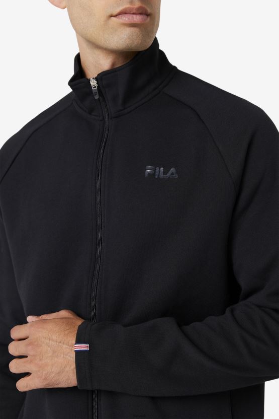 سترة رياضية للركاب من فيلا باللون الأسود BX00H4873 أسود FILA