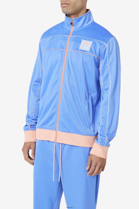 سترة رياضية زرقاء/مرجانية/حجرية من فيلا وايان BX00H4903 سحابة زرقاء / مرجانية / حجر FILA