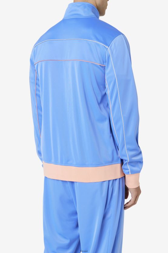سترة رياضية زرقاء/مرجانية/حجرية من فيلا وايان BX00H4903 سحابة زرقاء / مرجانية / حجر FILA