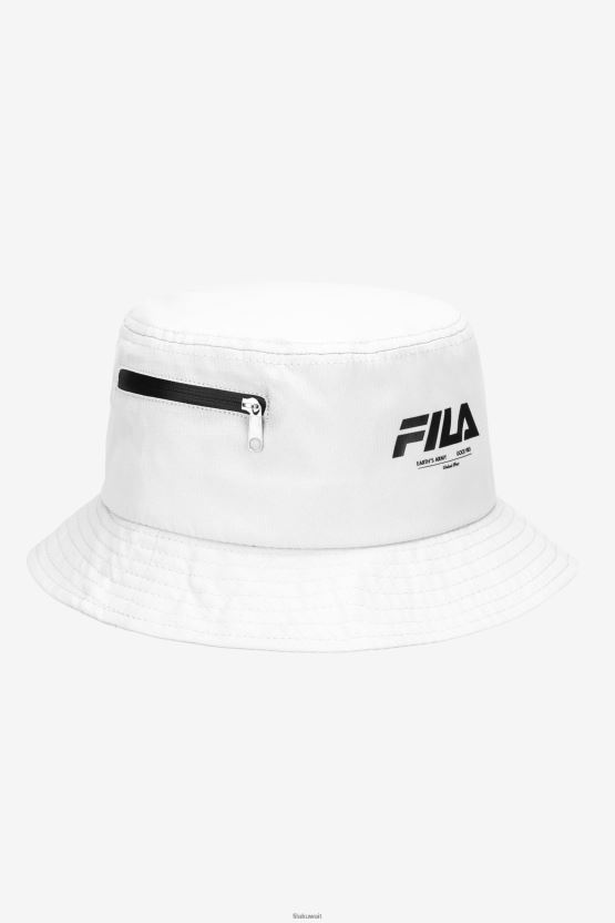 قبعة دلو ريبستوب فيلا بيضاء BX00H4971 أبيض FILA