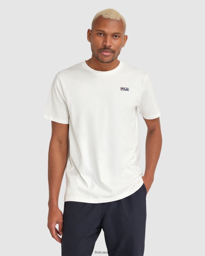 تي شيرت Cian للرجال باللون الأبيض من Fila BX00H42415 أبيض FILA