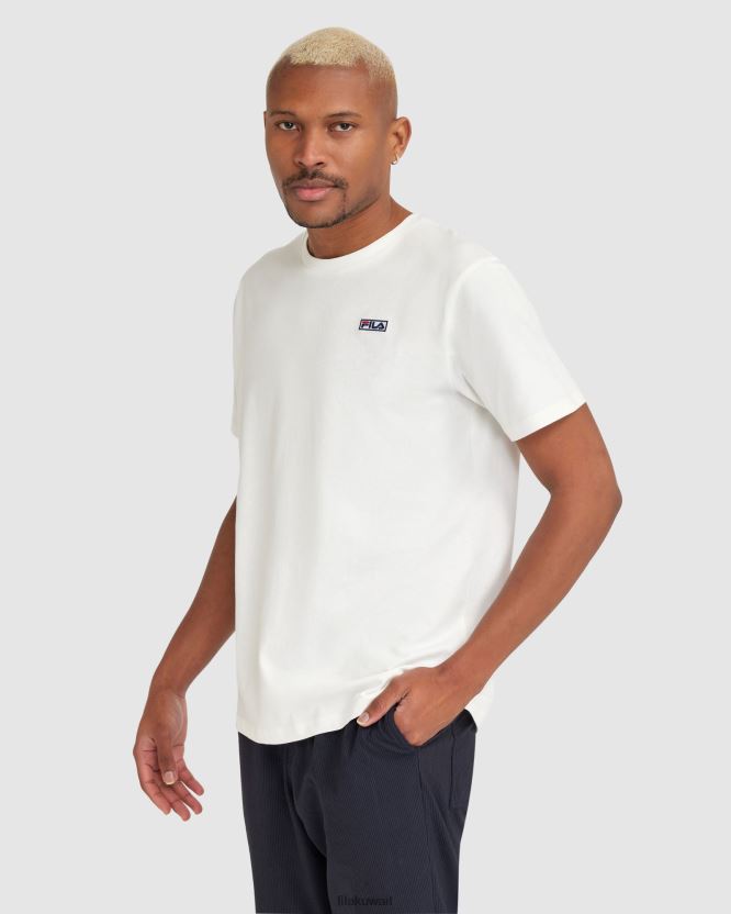 تي شيرت Cian للرجال باللون الأبيض من Fila BX00H42415 أبيض FILA