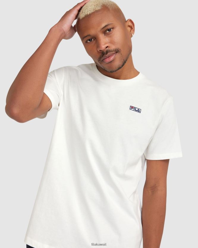 تي شيرت Cian للرجال باللون الأبيض من Fila BX00H42415 أبيض FILA