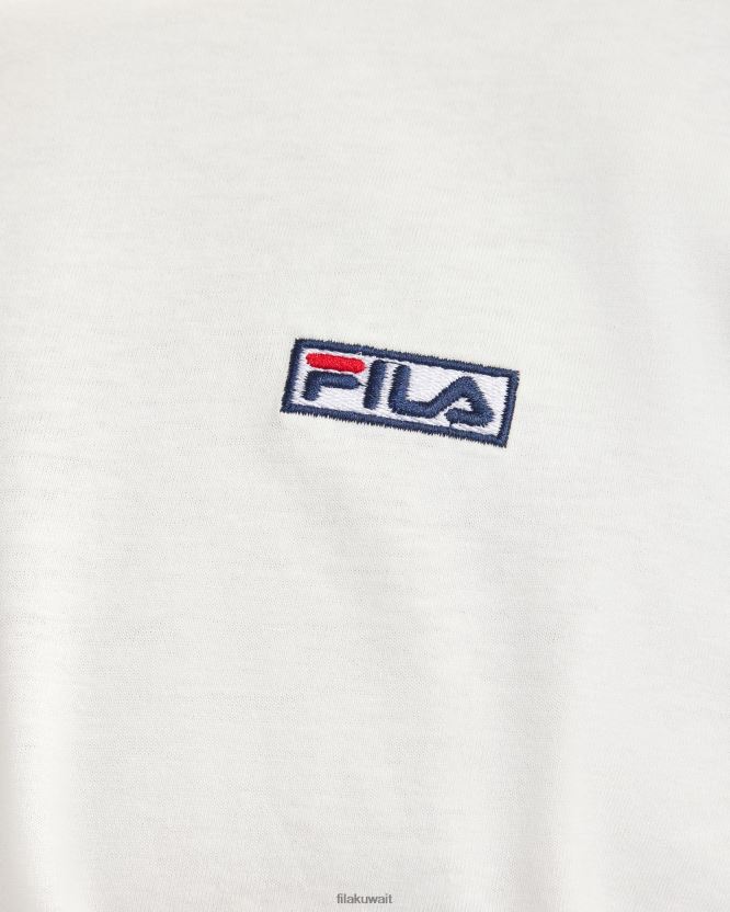 تي شيرت Cian للرجال باللون الأبيض من Fila BX00H42415 أبيض FILA