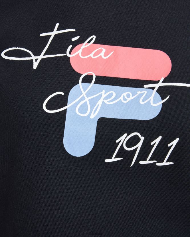 تي شيرت Cinzia للسيدات من Fila باللون الأسود BX00H42839 أسود FILA