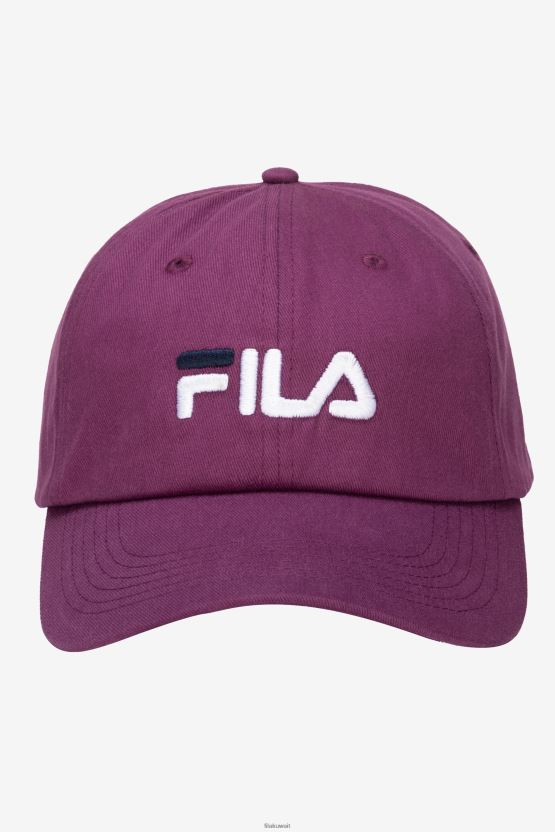 قبعة بيسبول مطرزة بشعار Clover Fila BX00H4995 زهرة البرسيم FILA