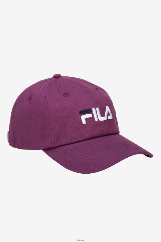 قبعة بيسبول مطرزة بشعار Clover Fila BX00H4995 زهرة البرسيم FILA