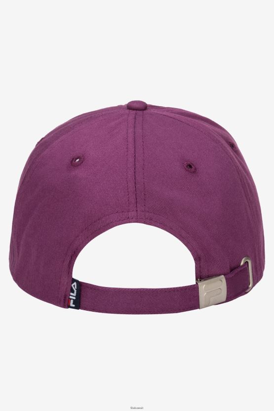 قبعة بيسبول مطرزة بشعار Clover Fila BX00H4995 زهرة البرسيم FILA