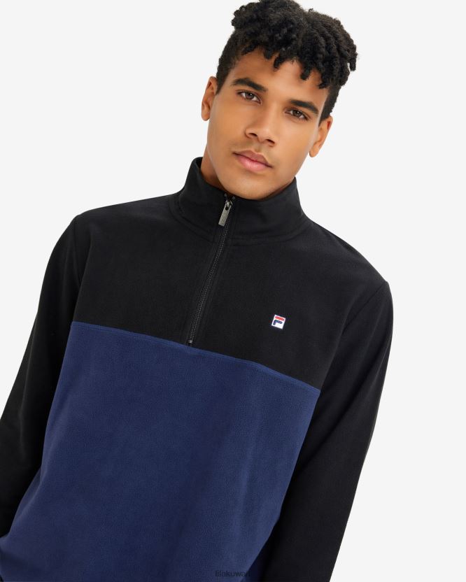 للرجال David QTR Zip New Navy Fila BX00H42609 البحرية الجديدة FILA
