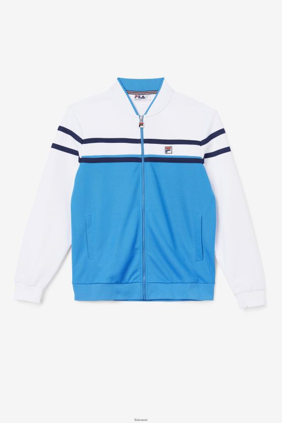 سترة Directoire باللون الأزرق/الأبيض/الطاووس Fila Naso BX00H4945 Directoire أزرق / أبيض / Peacoat FILA