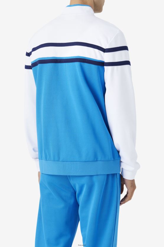 سترة Directoire باللون الأزرق/الأبيض/الطاووس Fila Naso BX00H4945 Directoire أزرق / أبيض / Peacoat FILA